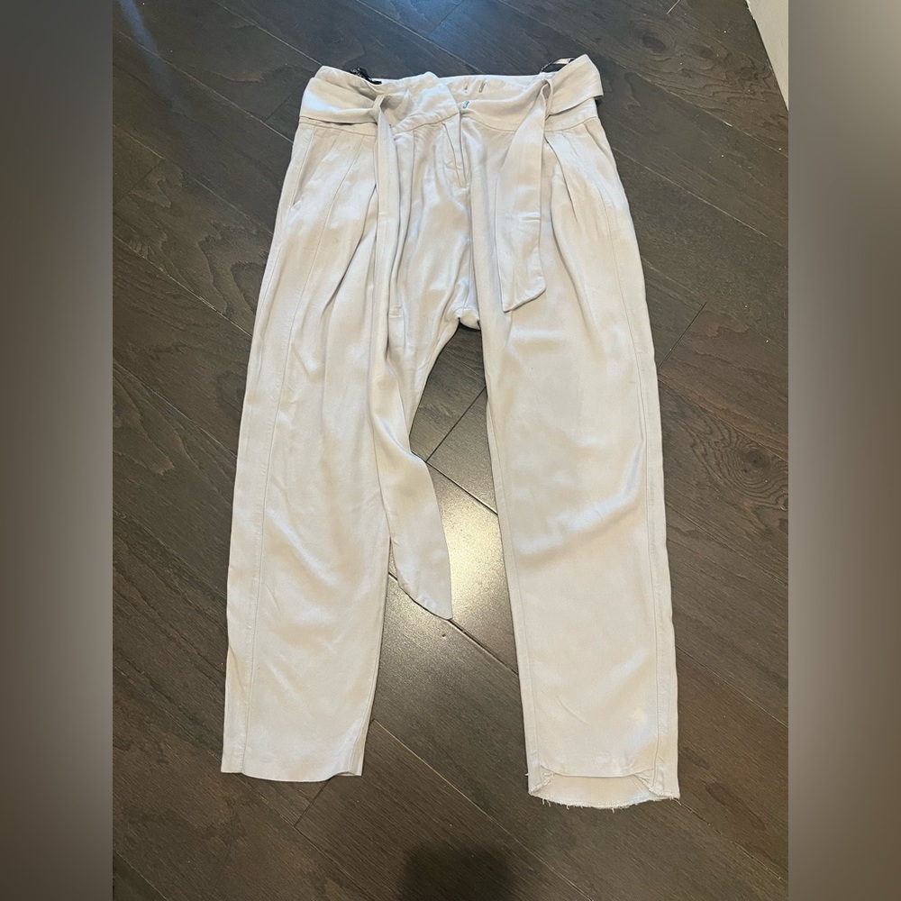 Top Shop loose trousers linen feel sz s
